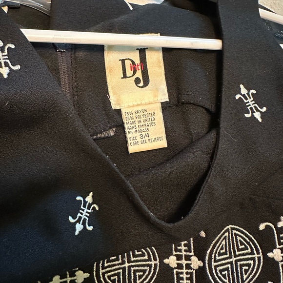 Black Embroidered Tank Dress - Picture 3 of 3